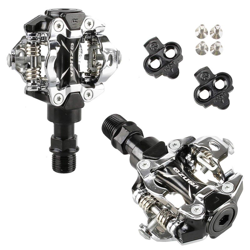 VENZO MTB Mountain Bike Sealed Clipless Pedals Compatible with Shimano SPD Type Cleats SM-SH51 MTB Shoes - Easy Clip in - Image 3